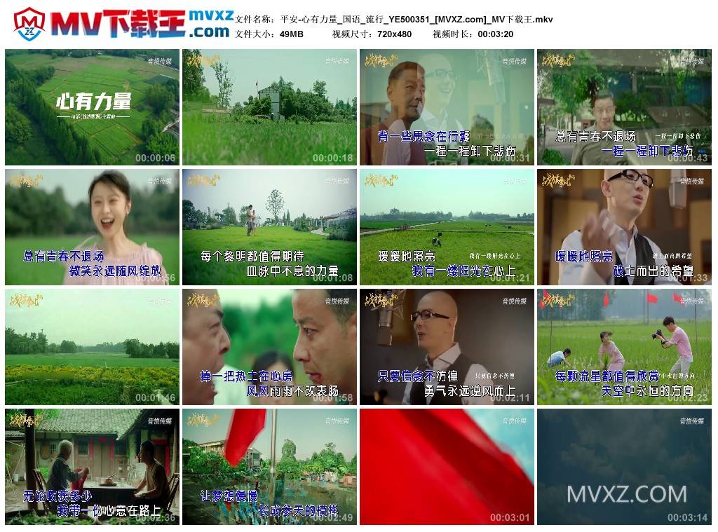 平安-心有力量_国语_流行_YE500351